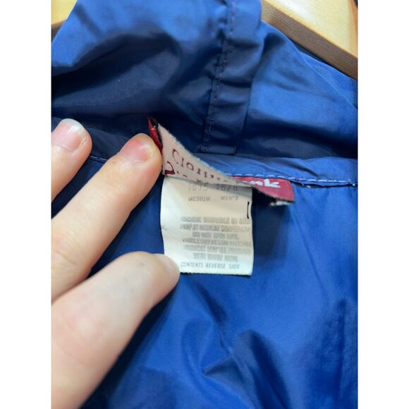 Jos. A. Bank Men's Nylon Packable Waterproof Hooded Jacket Sz M Blue Long Sleeve - Picture 4 of 13